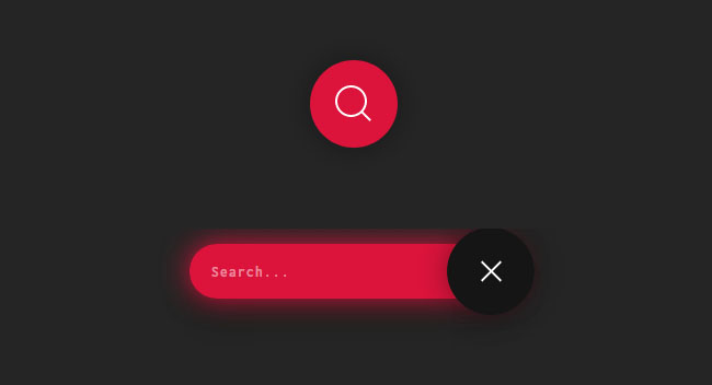 纯CSS3霓虹样式搜索框动画特效