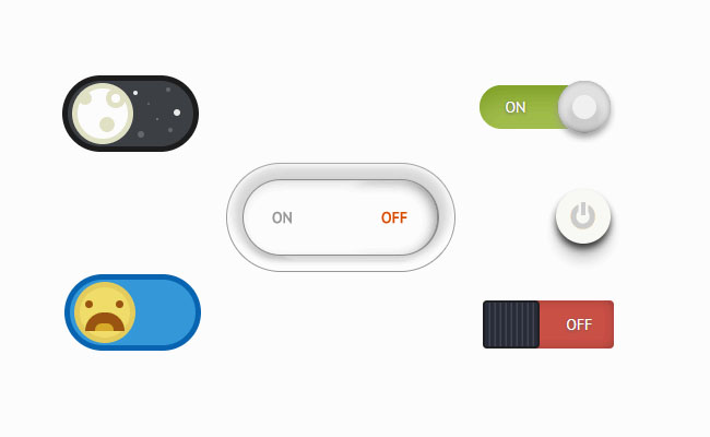 创意CSS3开关切换按钮代码