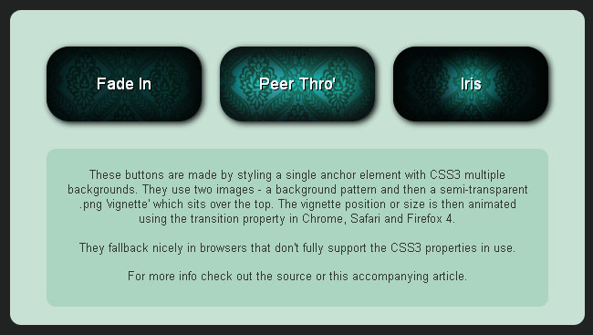 CSS3动画暗角按钮