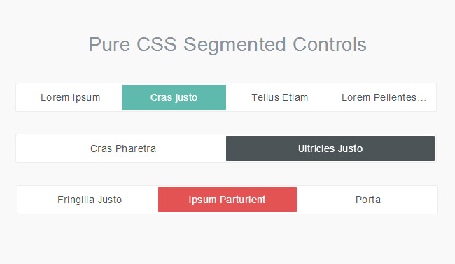 纯CSS3水平控制按钮开关