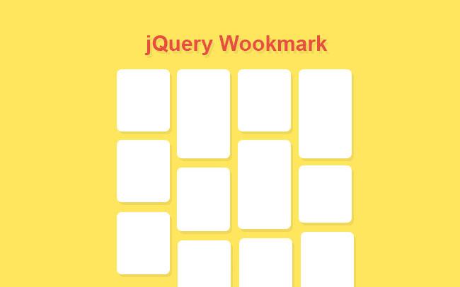 jQuery Wookmark瀑布流特效