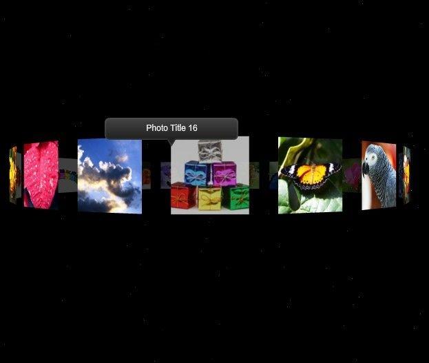 js+flash+xml实现3D图库旋转相册转换放大特效-黑色星空背景