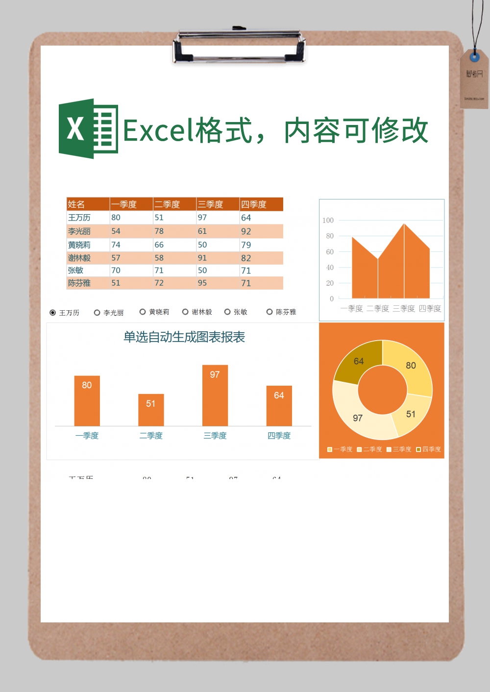 数据统计分析表excel模板