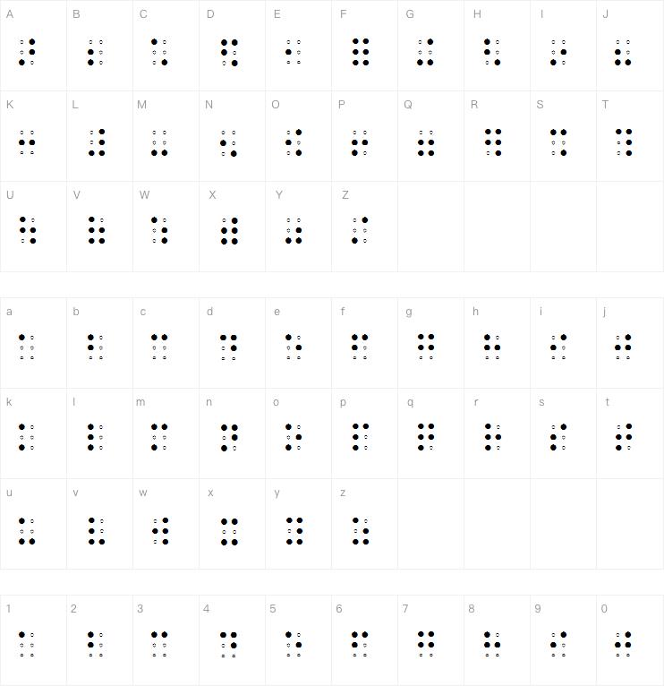 Brailleaoe字体