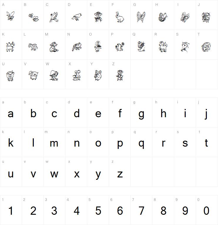 Critters1dc字体