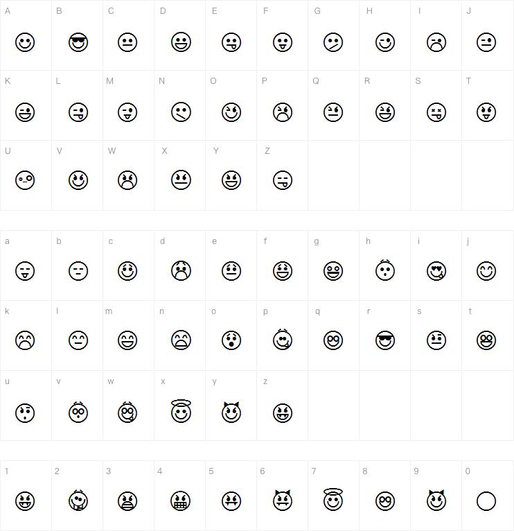 Emoticons字体