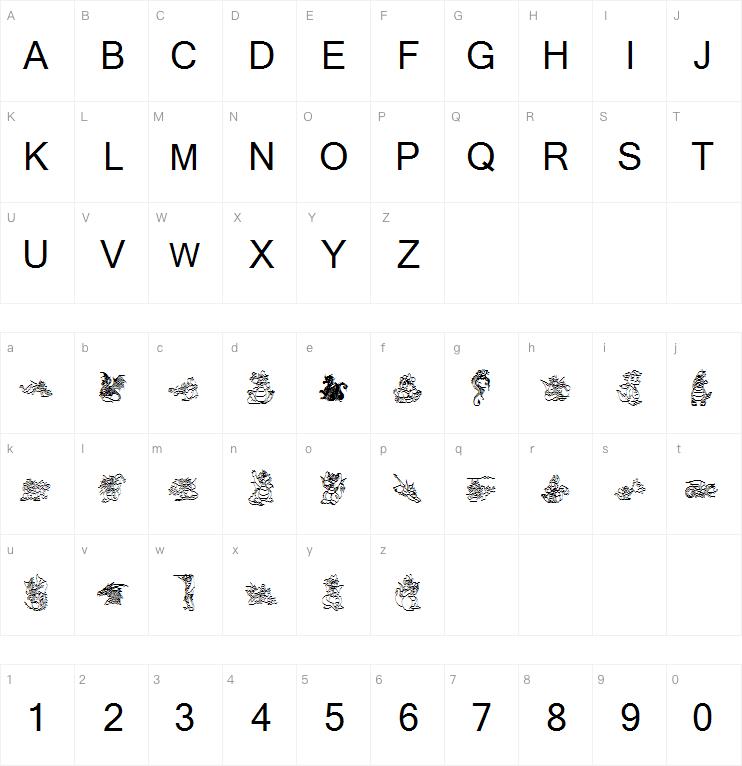 Evsdragons字体