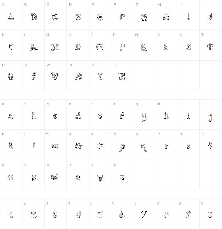 Halloweeud字体