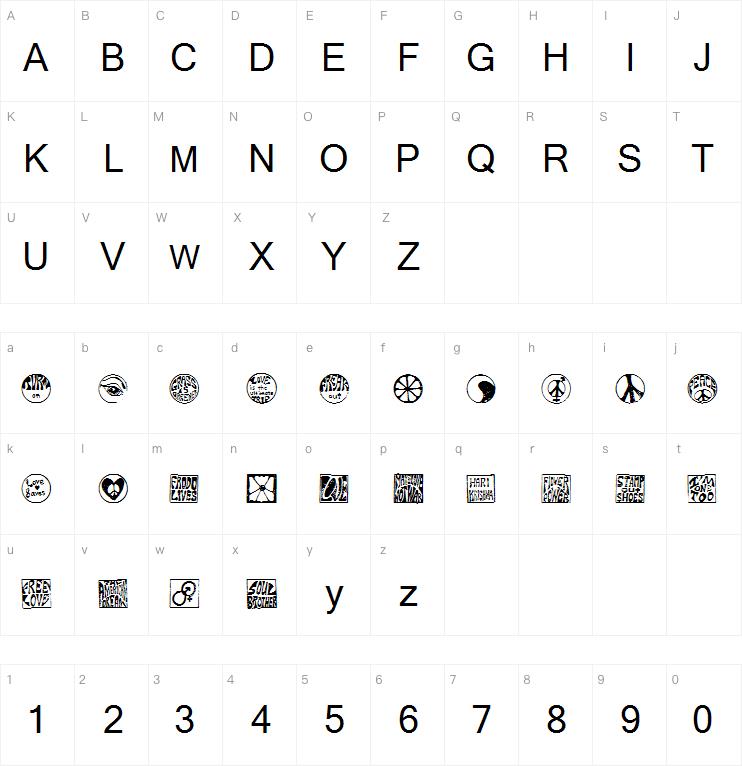 Hippystamps字体