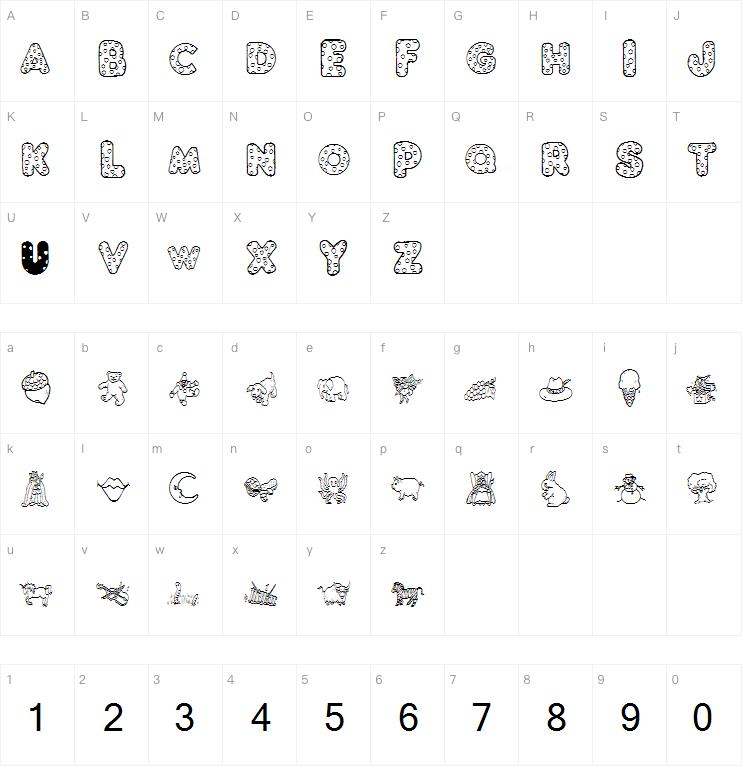 Kgabcsdingbats字体