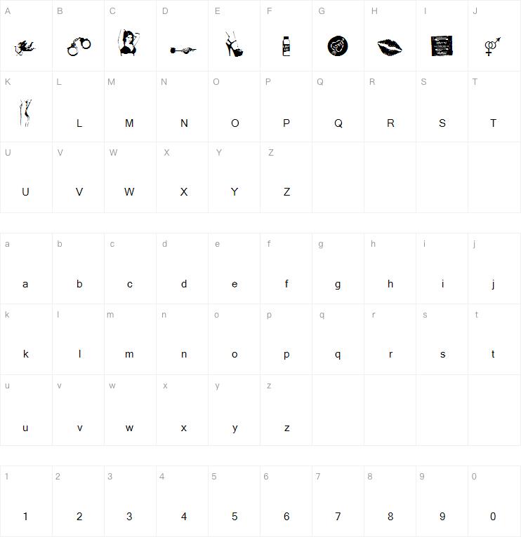 Kinkyvalentine字体