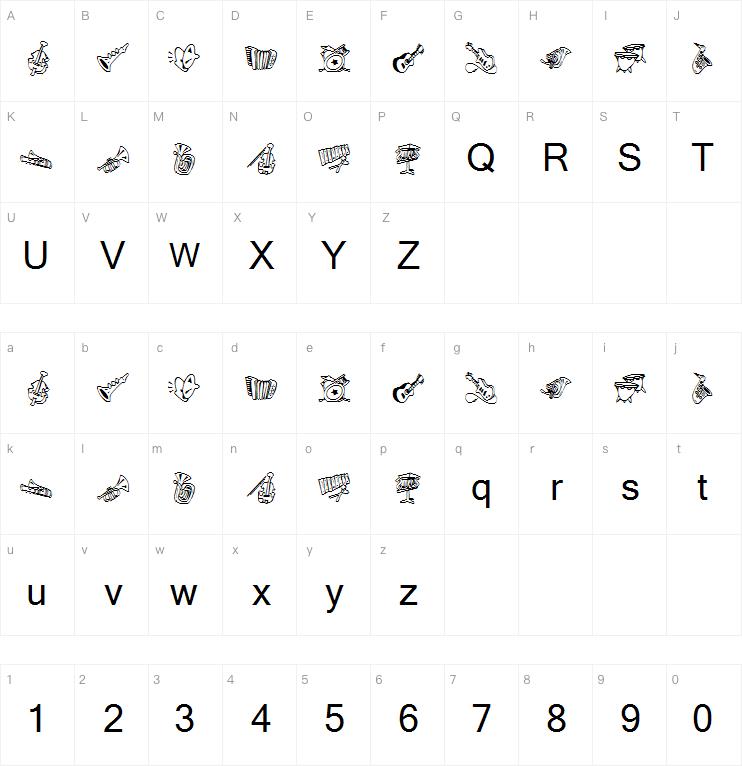 Krmusicclass字体