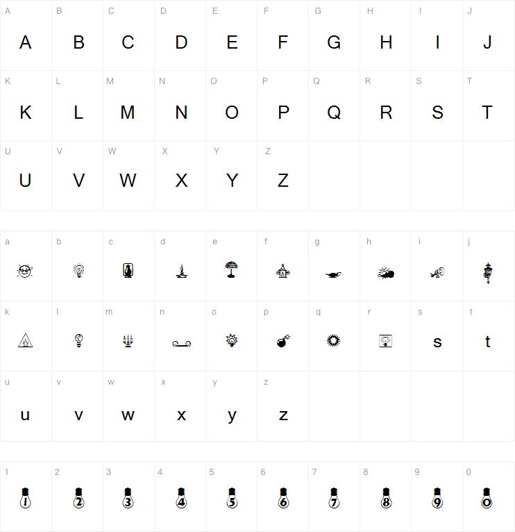 Lightbats字体