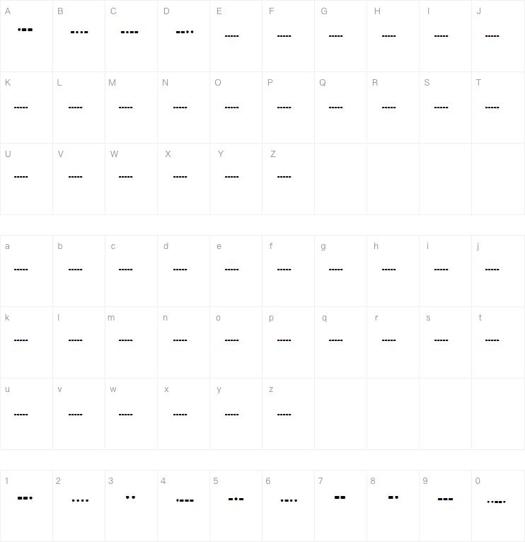 MorseCode字体