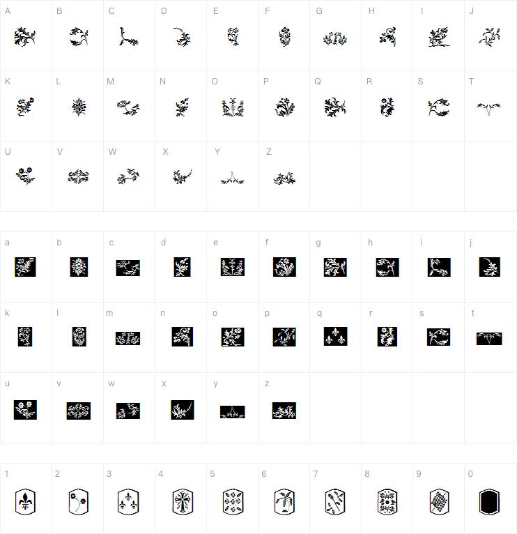 Old english dingbats字体