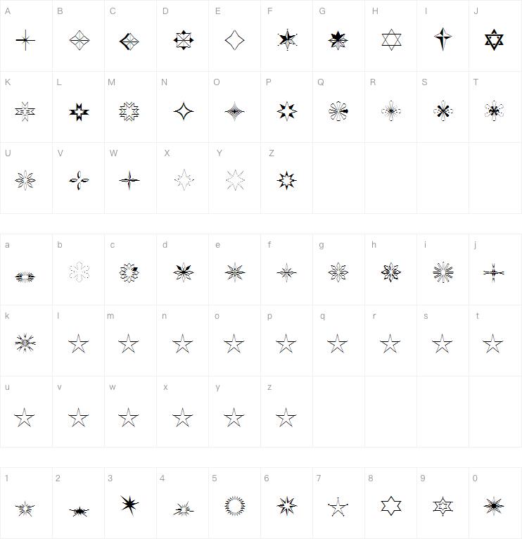 Stars2字体