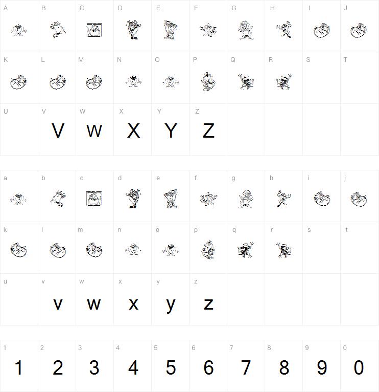 Tazthedevil字体