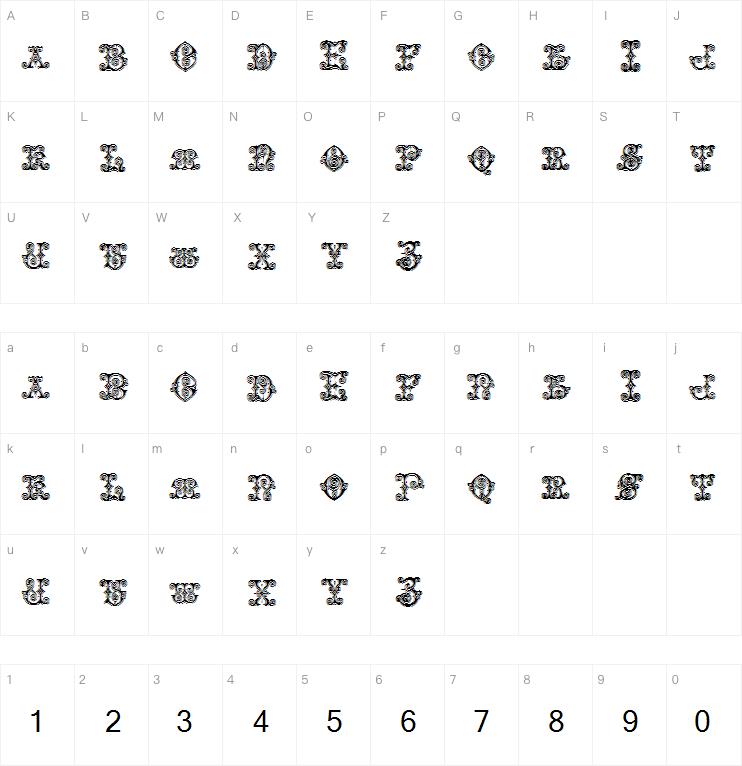 Vaticanianinitials字体