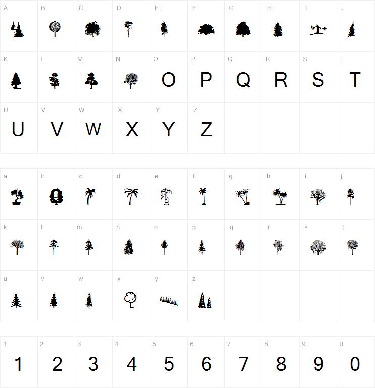 Wmtrees1字体