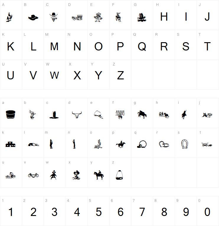 Wmwestern1字体