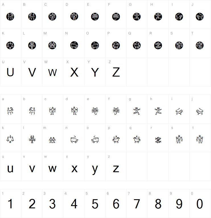 Zodiac字体