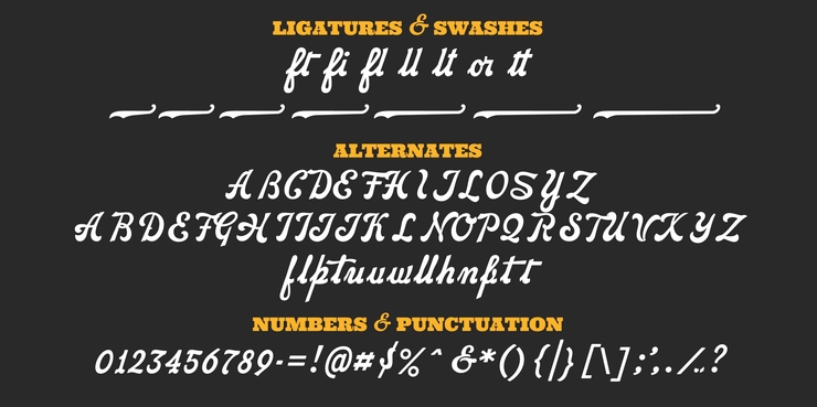 Kerney script字体 7