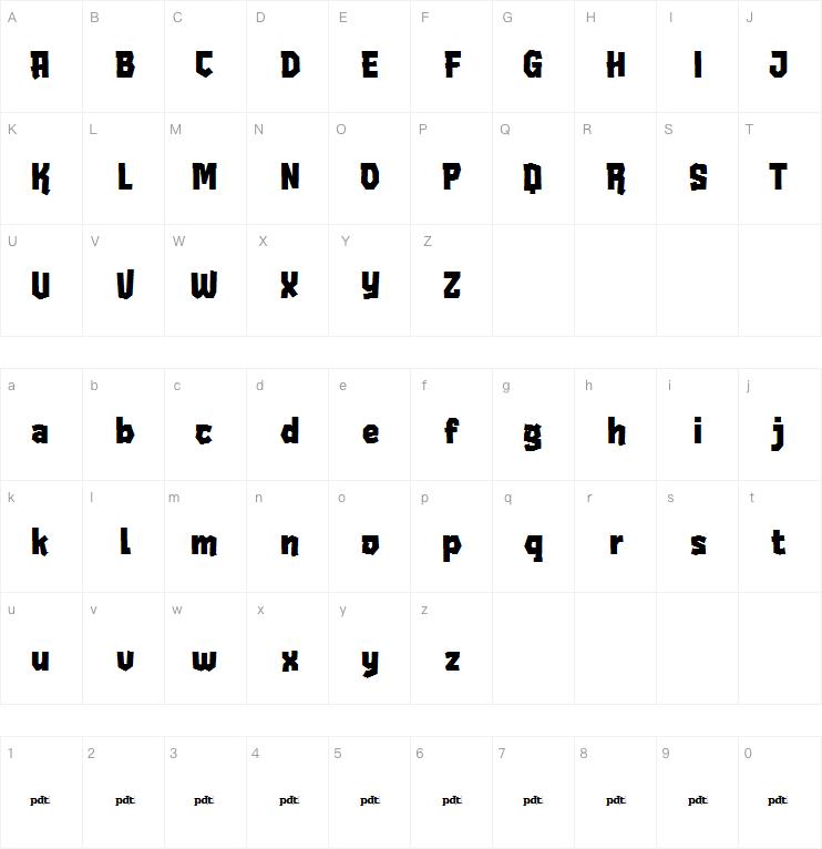 Ribeka trial字体