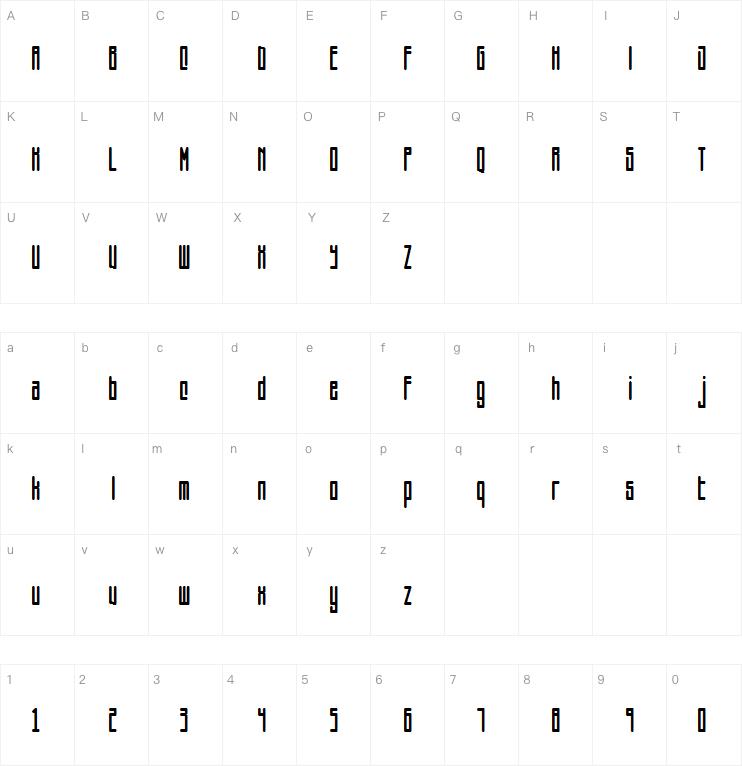 Squareworm字体