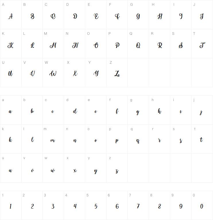 Portland Script字体