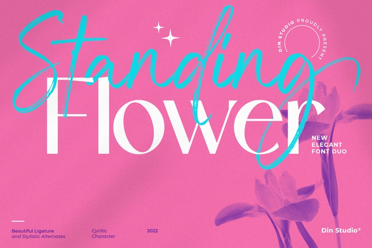 Standing Flower Script字体 2