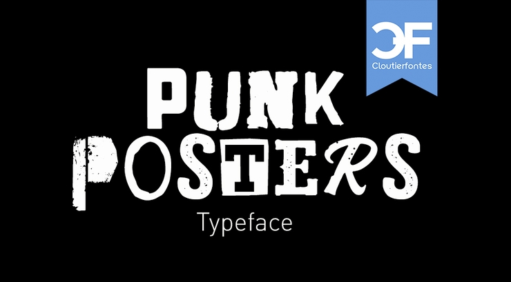 CF Punk Posters字体 1