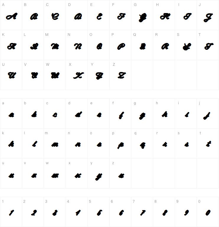 Spagheti Script字体