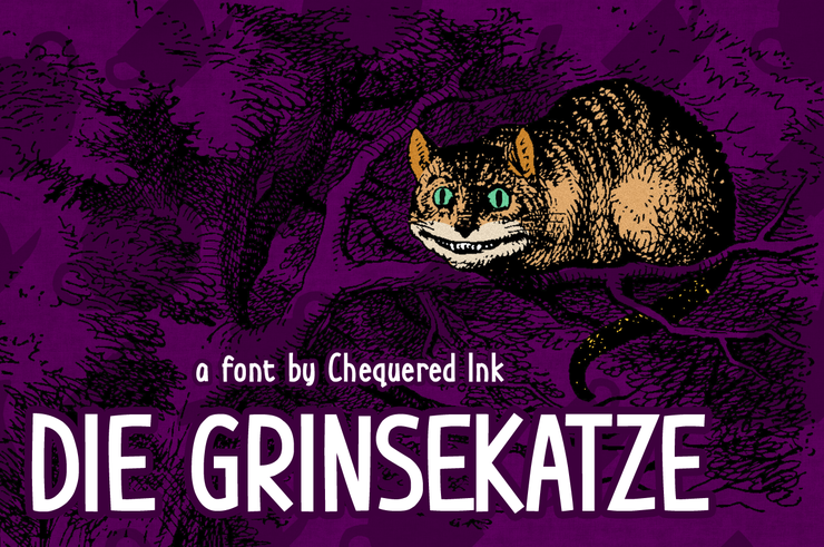 Die Grinsekatze字体 1