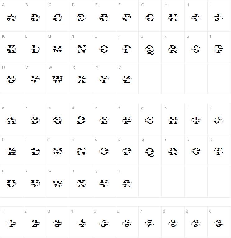 Shelana Monogram Split