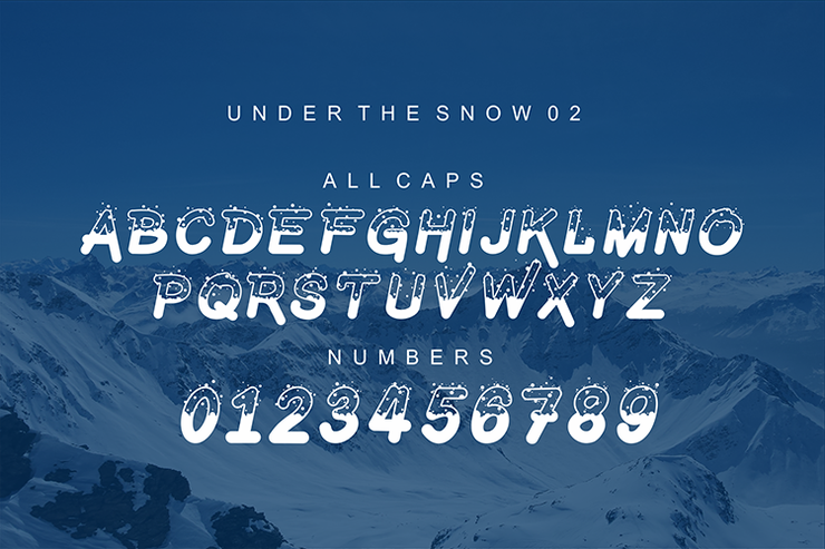 Under The Snow字体 3