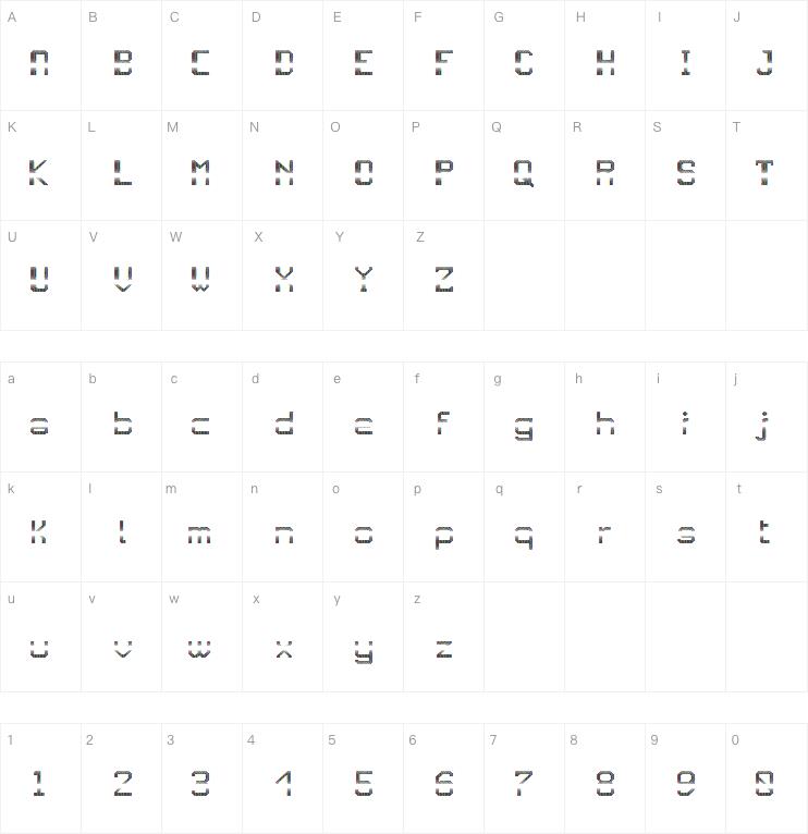 JD LED5字体