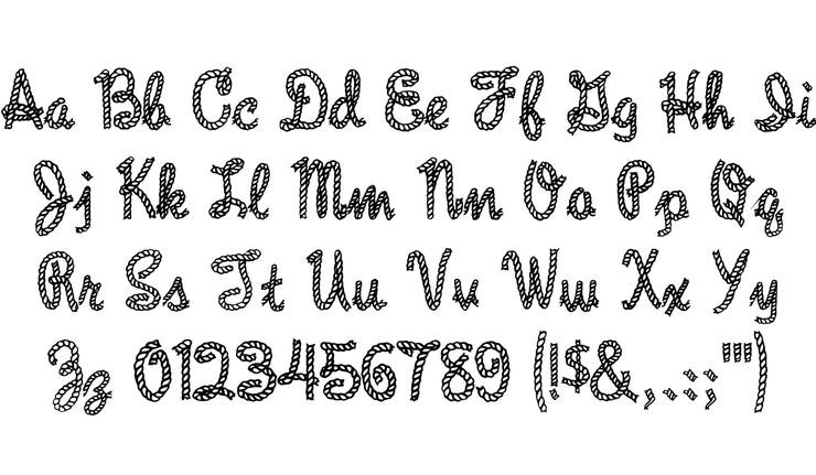 Rope MF字体 3