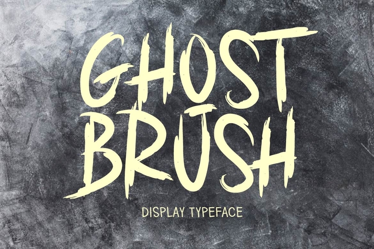 GHOST BRUSH字体 1