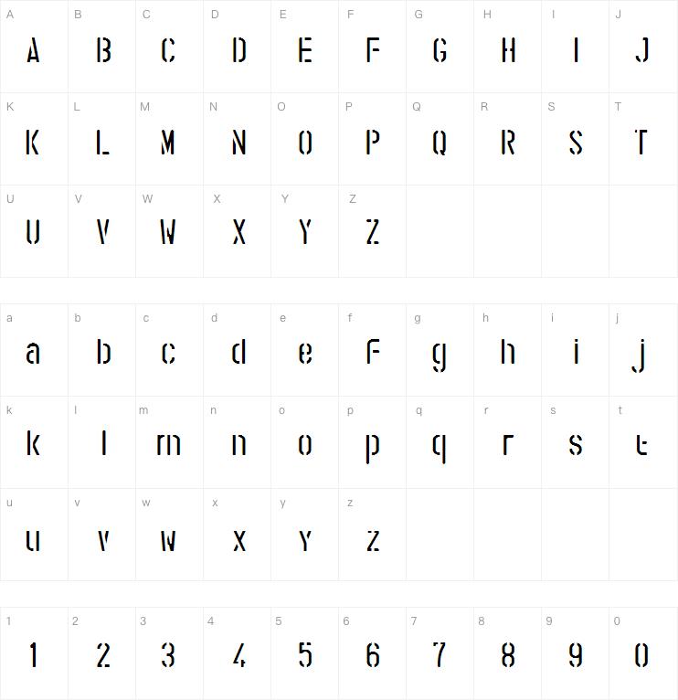 stencil army字体