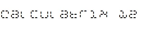 Calculatrix 12字体
