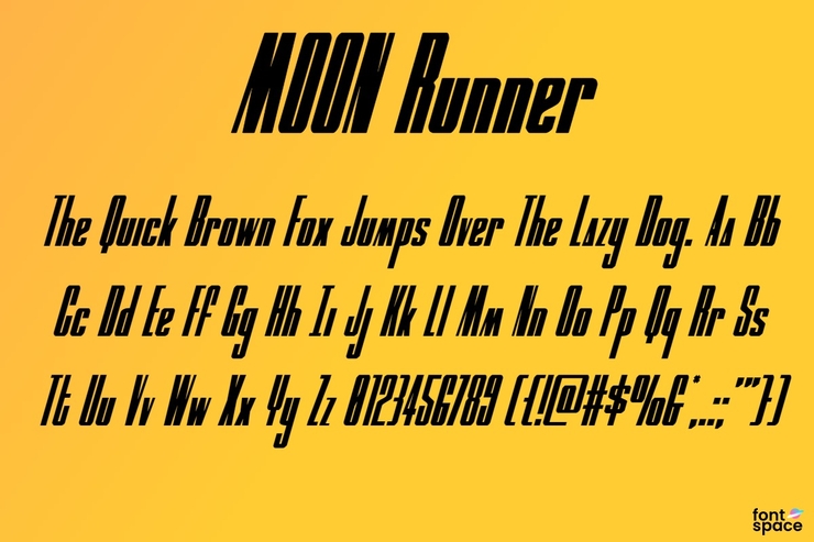 MOON Runner字体 8