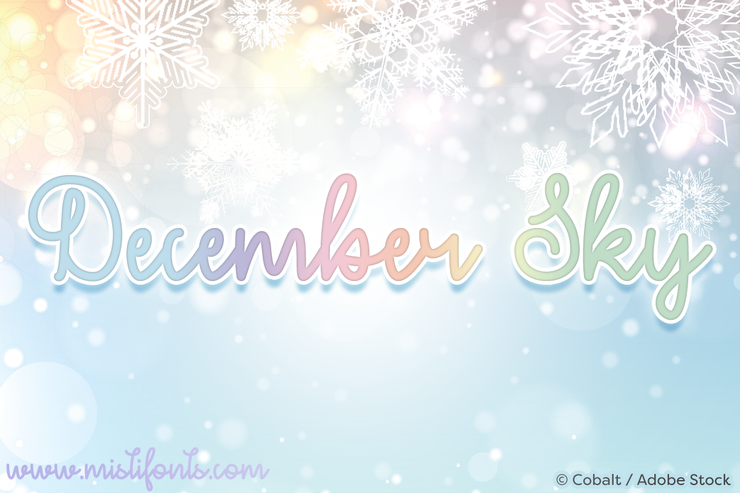 December Sky字体 1