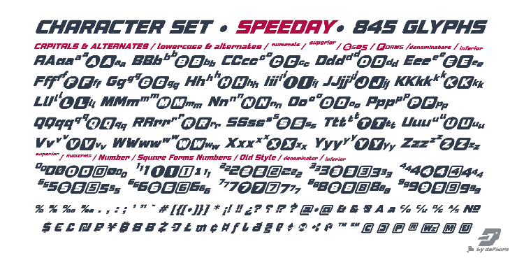 Speeday字体 1