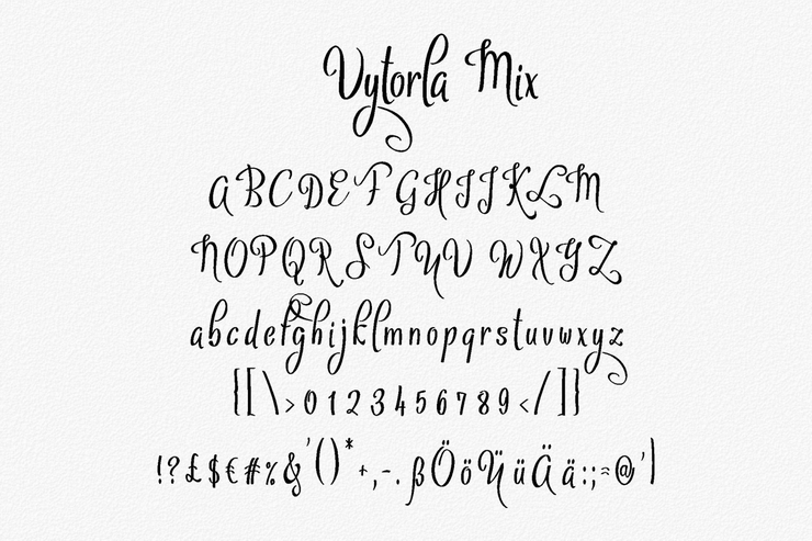 Vytorla字体 2