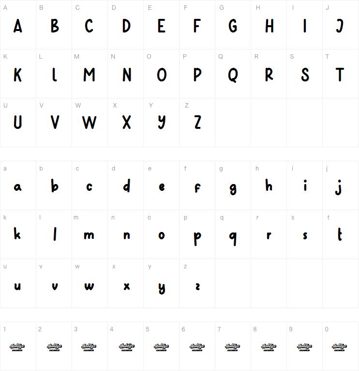 Rabbit show字体