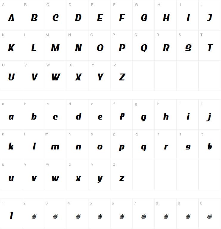 Bladus trial字体