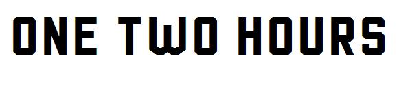 One two hours字体