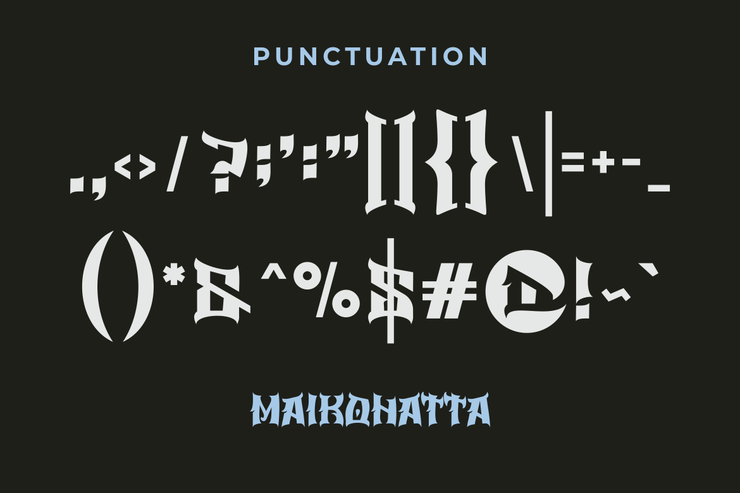 Daruma字体 4