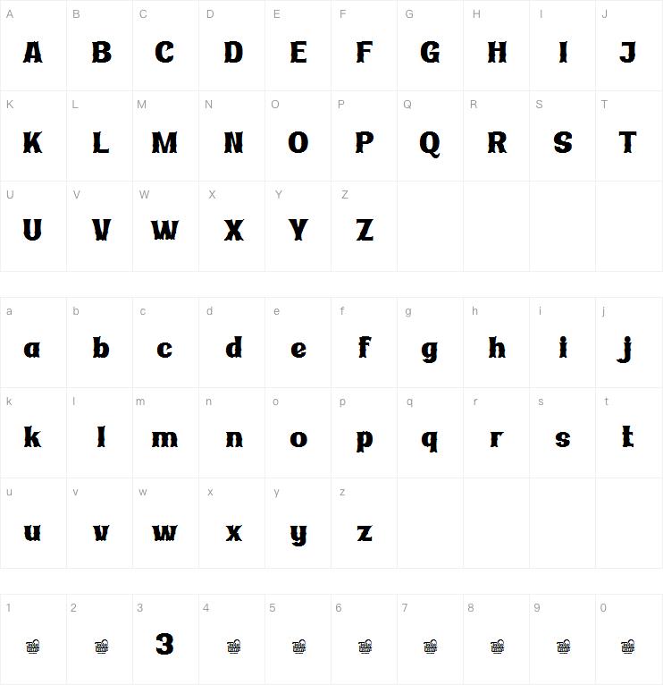 Ridasbin trial字体