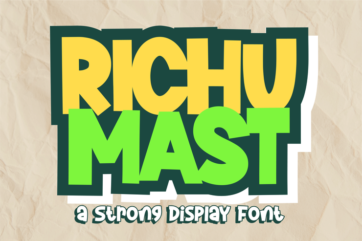 Richu mast字体 1